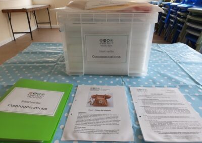 Communications: Each box includes a full contents list, object notes, handling guidance and classroom activity prompts.