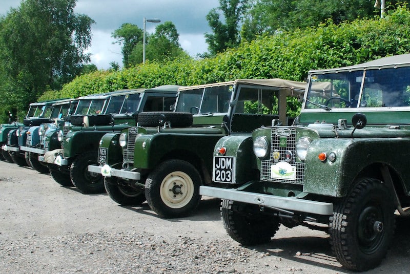 Land Rovers on Parade at Amberley Museum